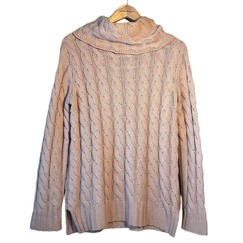 Light Pink YEMAK Chunky Knit‎ Sweater Size Medium